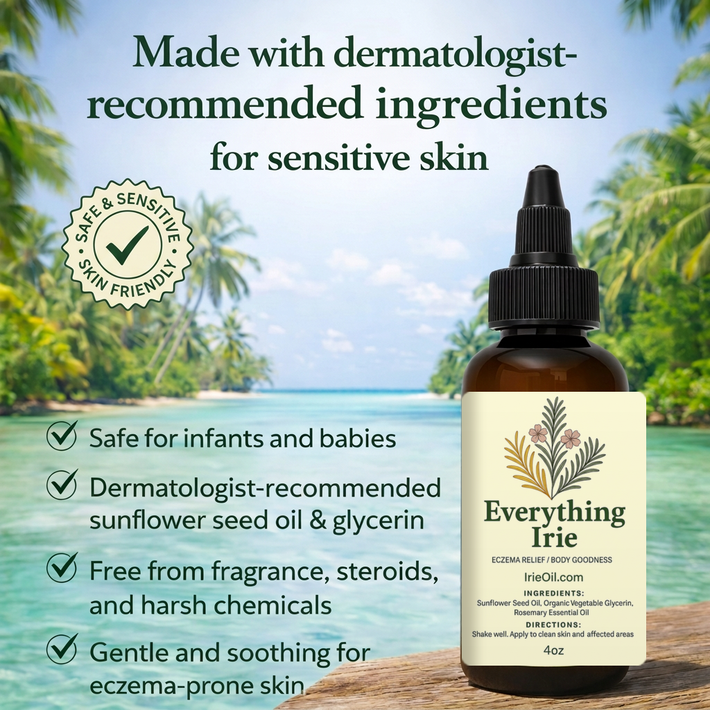 Everything Irie 4oz eczema relief oil